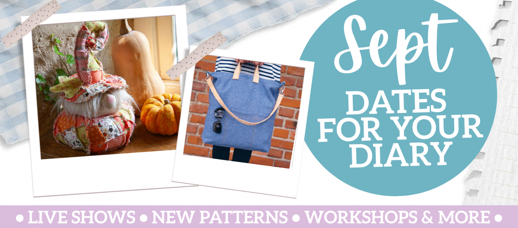 Debbie's Dates For Your Diary: September