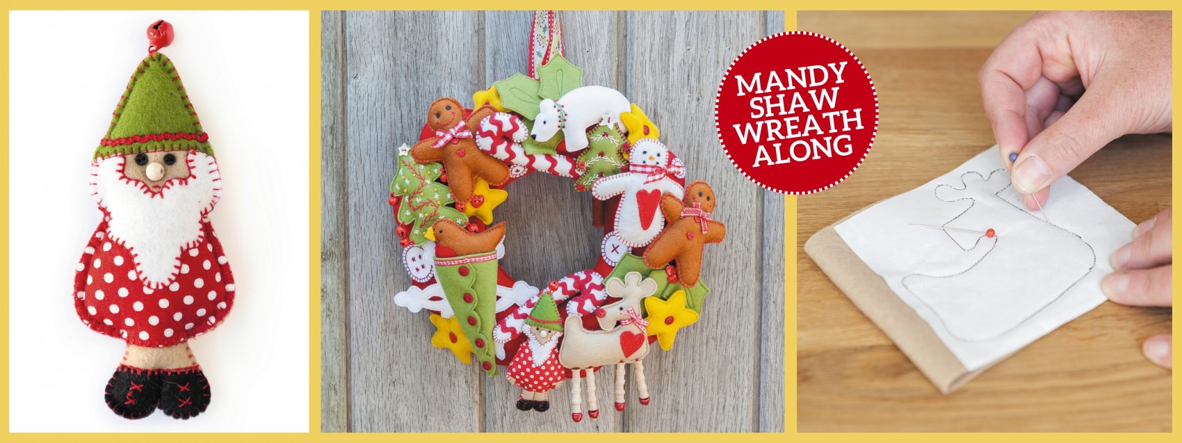 Snowflake & Gnome Tutorial – Part Six | Mandy Shaw Wreath-Along